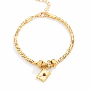 New! Ivy Collective Love Letter Charm Bracelet NWOT (3009)